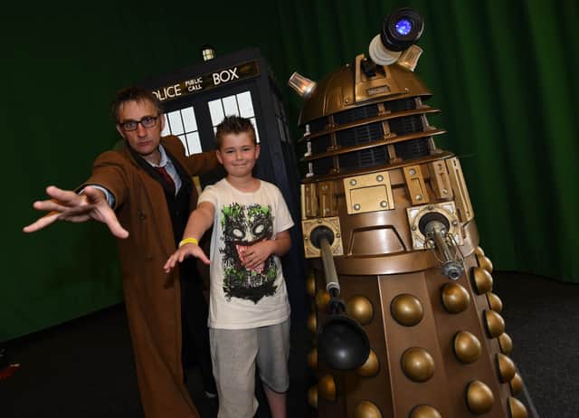 Doctor Who lookalike Nigel Sumner poses with fans