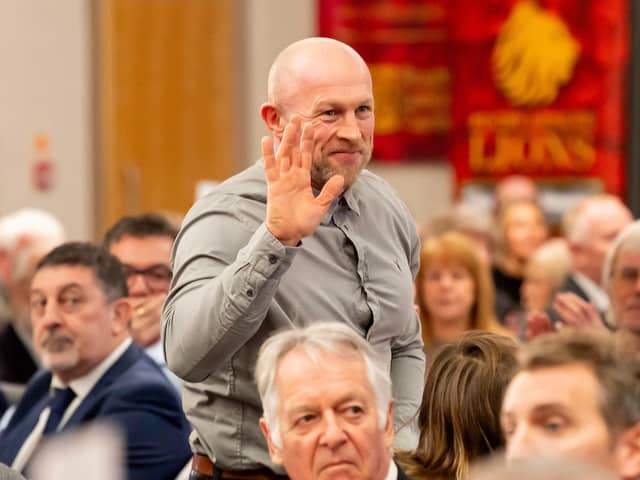 Micky Higham at the 2025 Great Britain Rugby League Lions Luncheon at Cedar Court Hotel in Bradford