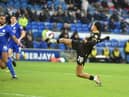 Miguel Azeez impressed during his Latics debut at Cardiff