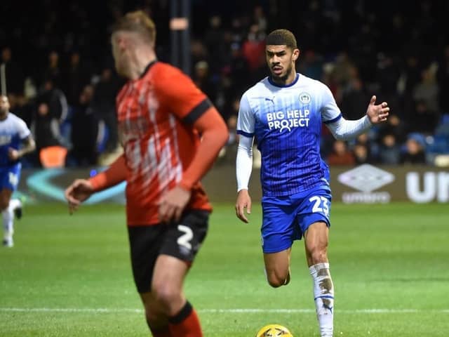 Ashley Fletcher put in an impressive shift up top for Latics at Luton