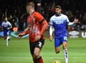 Ashley Fletcher put in an impressive shift up top for Latics at Luton