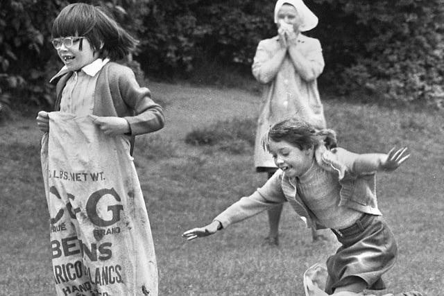 Sports day at Beech Hill Primary School in June 1977.