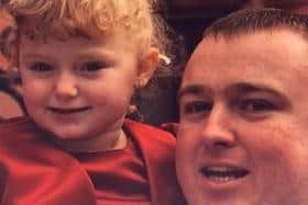 Jonathan, right with his daughter Chloe