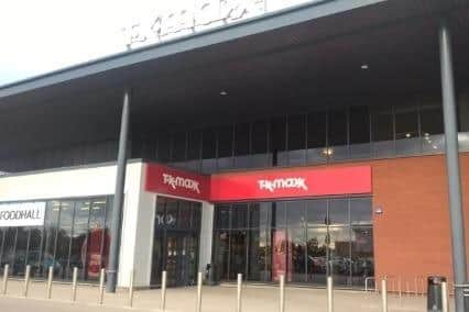 TK Maxx at the Parsonage Retail Park in Leigh is one of the stores targeted by shoplifter Damien McKeown