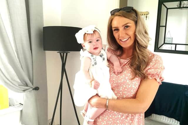 Natalie Witherington with daughter Raya