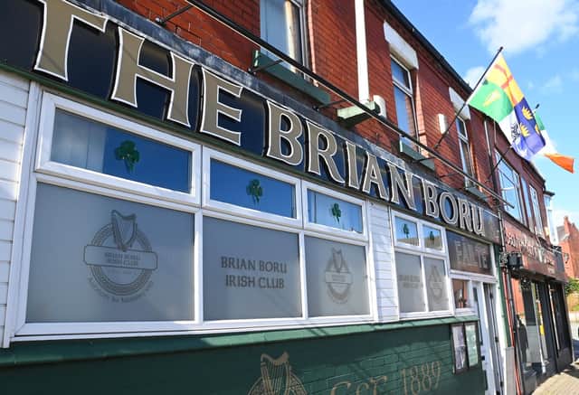 The Brian Boru Irish club in Bryn Street, Ashton-in-Makerfield