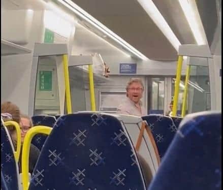 Neil Dunlop entertained travellers on a Scotrail service with a Pavarotti rendition