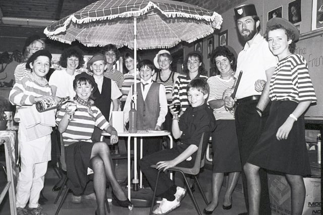 Retro 1980 - Standish High School summer fair with a French theme