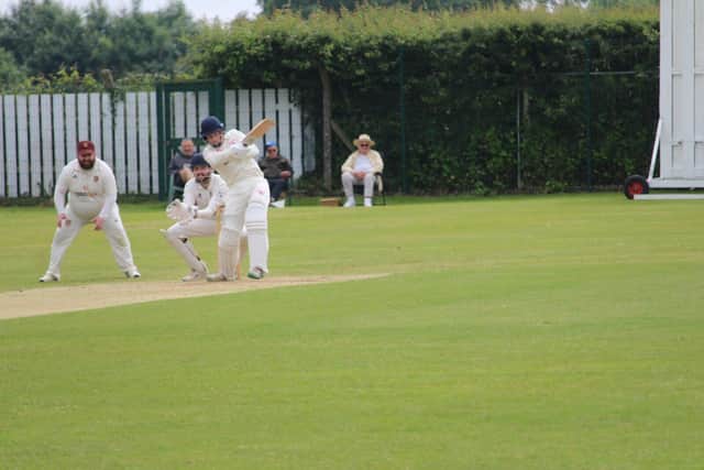 Matthew Wareing in batting action