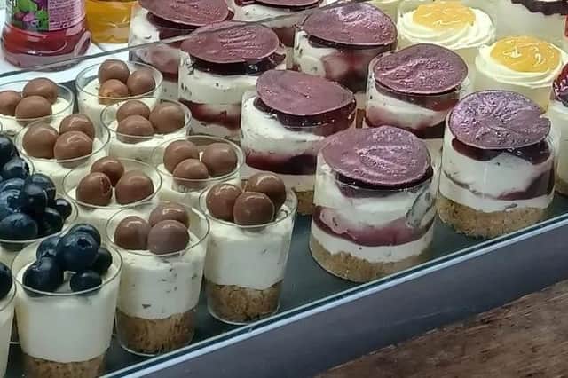 Gorgeous Cheesecakes on display at Winstons