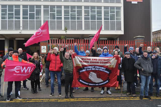 The Royal Mail picket line