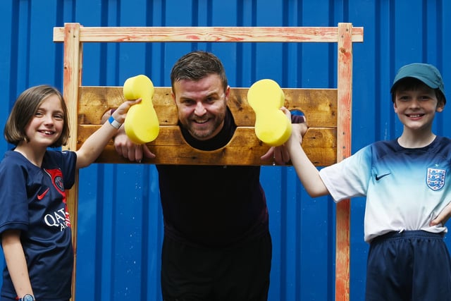 Family fun at the Aspull Our Lady's RC primary school, Aspull,  school sports day and summer gala day.