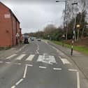The A577 Manchester Road, near where the accident happened.