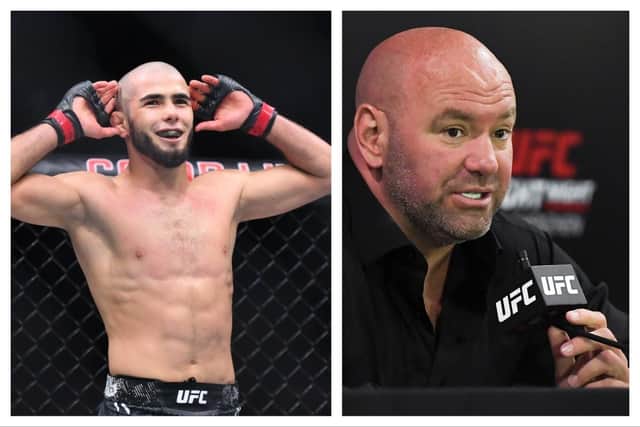 Muhammad Mokaev's winning performance in Manchester sadly didn't impress UFC chief Dana White