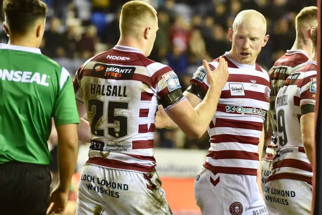 Sam Halsall made his first start of the season for Wigan Warriors