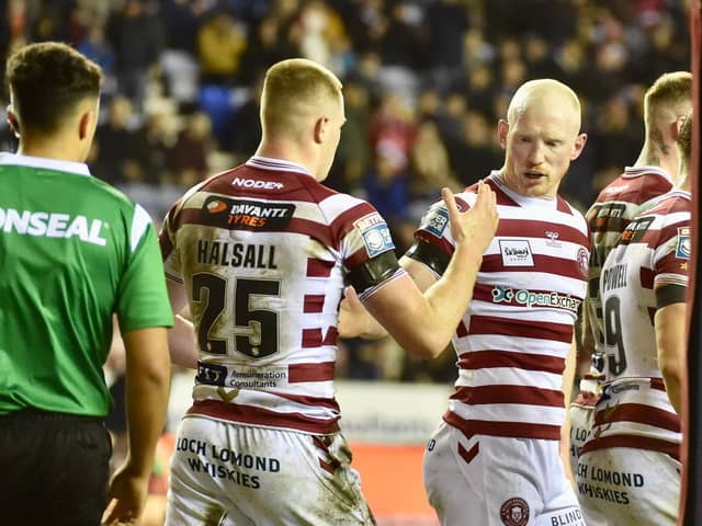Sam Halsall made his first start of the season for Wigan Warriors