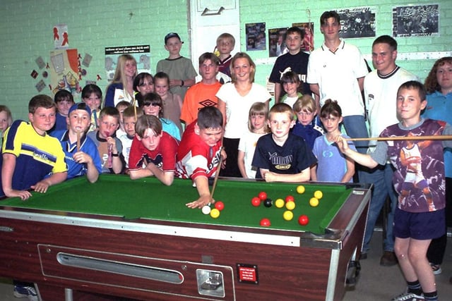 1999 - Members of  Captain's Lane Youth Club,  Ashton-in-Makerfield