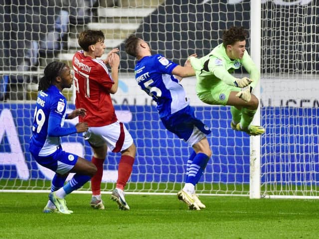 Tom Watson clears his lines as Nottingham Forest Under-21s threaten