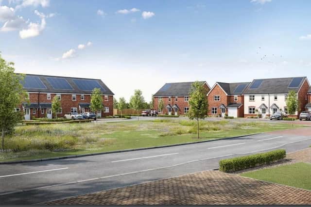 House-builder Persimmon says the development will adopt a sustainable design approach, maximising the use of renewable energy technology and providing energy-efficient buildings