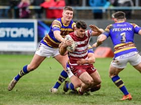 Tom Forber in action against Whitehaven