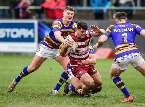 Tom Forber in action against Whitehaven