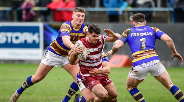 Tom Forber in action against Whitehaven