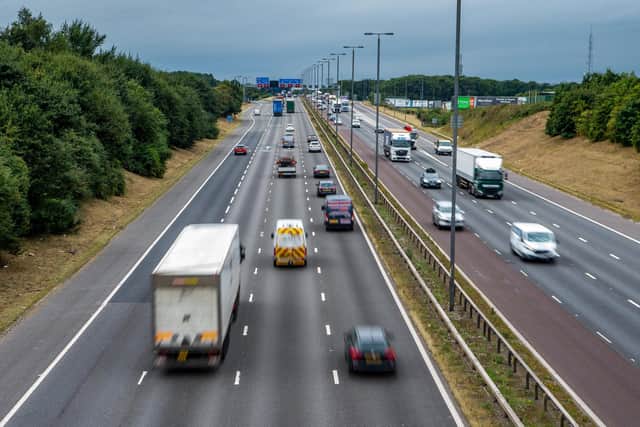 He was caught speeding on the M62