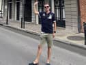 Columnist Luke outside LaLaurie Mansion