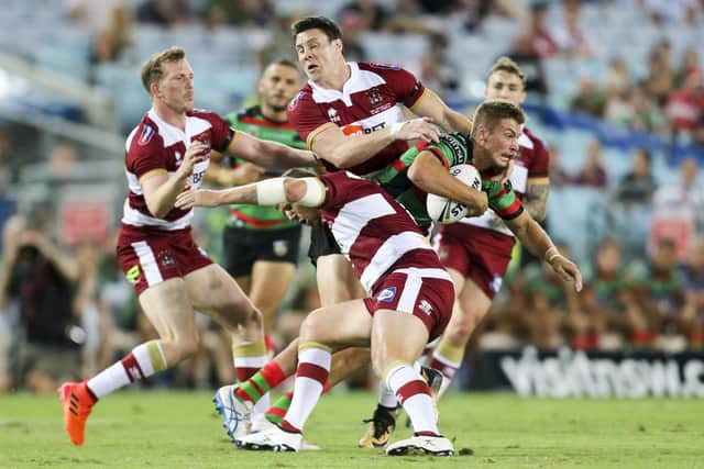 Wigan against South Sydney Rabbitohs in 2018