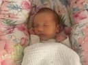 Popp Mae Evans was the first baby to be born on Christmas day 2022 in Wigan