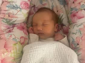 Popp Mae Evans was the first baby to be born on Christmas day 2022 in Wigan