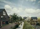 Artist impression of what the new 350-home development off Leigh Road, Salford could look like