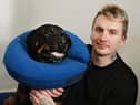 Jack Farnworth has launched a fundraiser to help pay towards vets' bills for his beloved Rottweiler Boston.