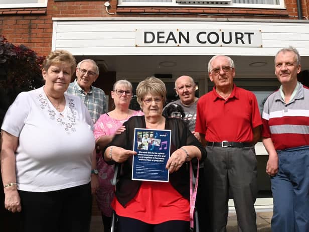 Residents at Dean Court sheltered accommodation in Orrell claim they are being terrorised by a disruptive resident.