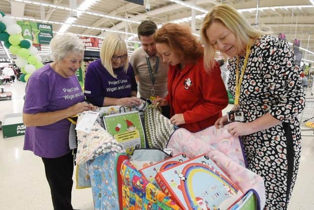 Wigan charity Daffodils Dreams have teamed up with Project Linus to launch their Christmas Eve box appeal at Asda Wigan.