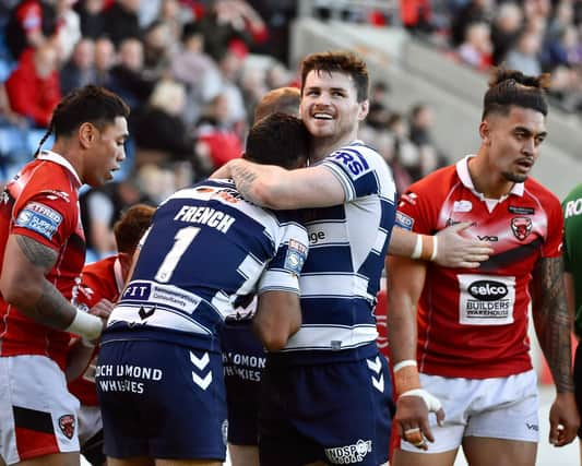 Wigan Warriors beat Salford Red Devils 30-12 at the AJ Bell Stadium