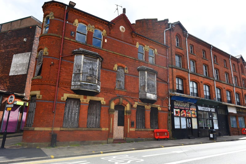 This long disused and boarded-up building on King Street West, Wigan, across from Wallgate railway station, is clearly in desperate need of some TLC