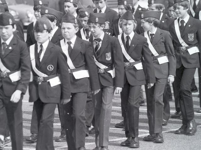 The 10th Wigan, Hindley Boys Brigade on the march