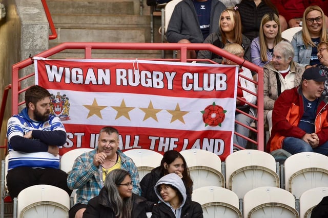 Wigan Warriors fans made the trip to Craven Park to support Matty Peet's side.