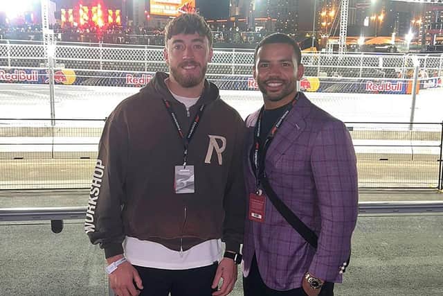 Kruise Leeming and Matty Ashton were special guests at Formula 1 Las Vegas Grand Prix