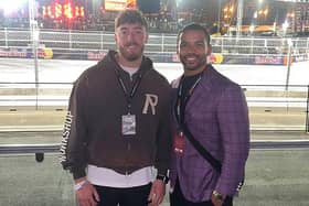 Kruise Leeming and Matty Ashton were special guests at Formula 1 Las Vegas Grand Prix