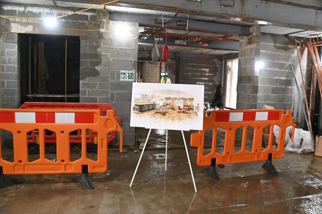 Tours were given around the new building.