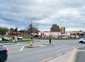 An artist's impression of how the new Lidl and Starbuck drive-thru in Platt Bridge would look
