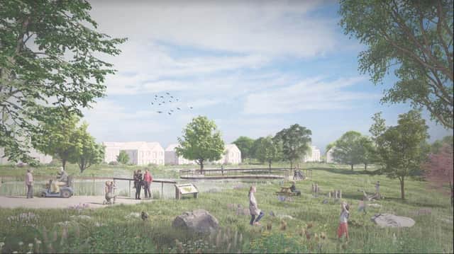 A huge new housing development at Mosely Common would be "embedded" in existing woodland say land and property giant, Peel.