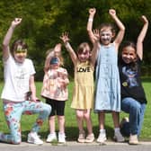 Children having fun at last year's Playday at Haigh Woodland Park
