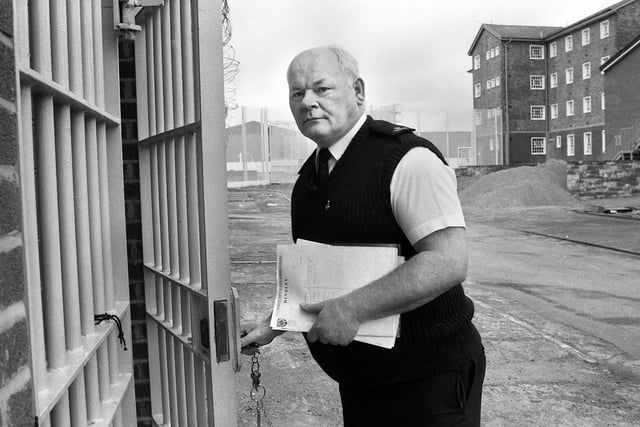 Alf Craig, chairman of the Prison Officers Association at Hindley Remand Prison in April 1994.  Incidentally Alf was a former Wigan Athletic centre-half in the 1960s.