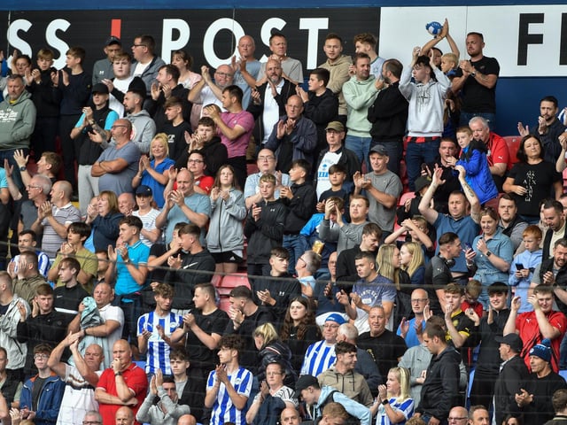Latics fans at Bolton.
Pic: BP