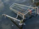 One of Wigan's many dumped shopping trolleys