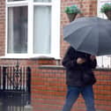 Rain has been falling throughout the day