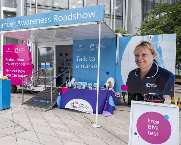 Cancer Research UK's roadshow is heading to Leigh Market
